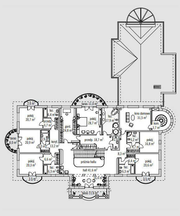 Diana Plan budynku piętro