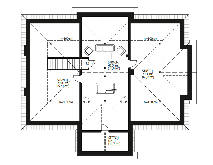 Klementyna Plan budynku strych